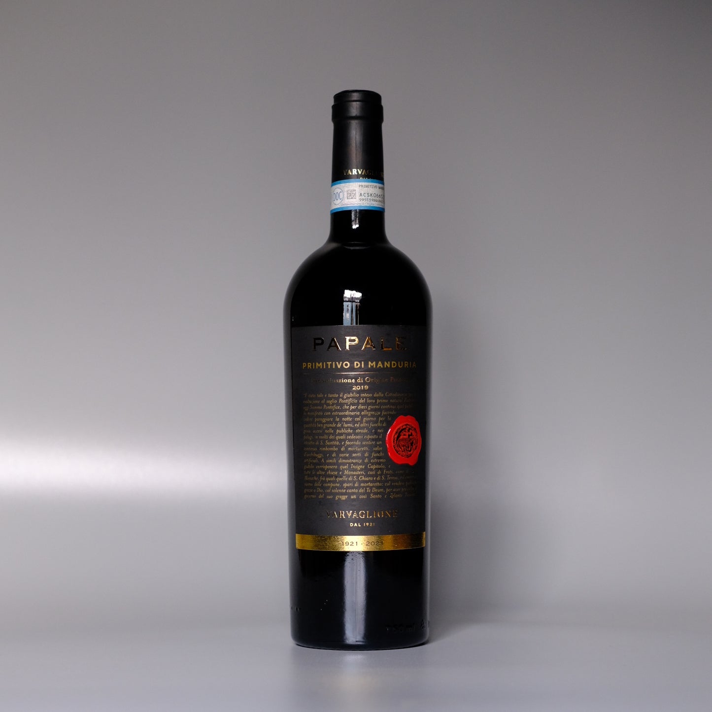 Papale Primitivo di Manduria Oro, Varvaglione